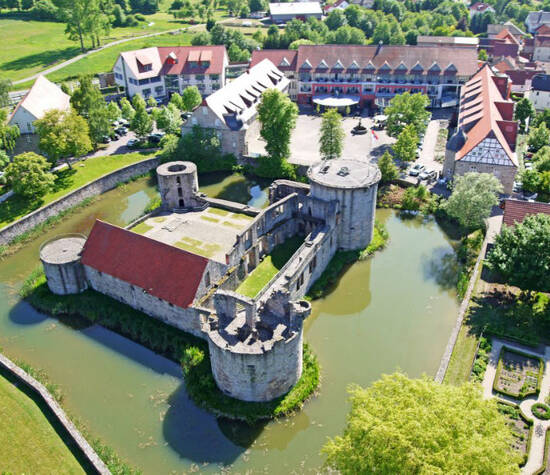 Beispiel: Luftaufnahme, Foto: Göbel's Schlosshotel.