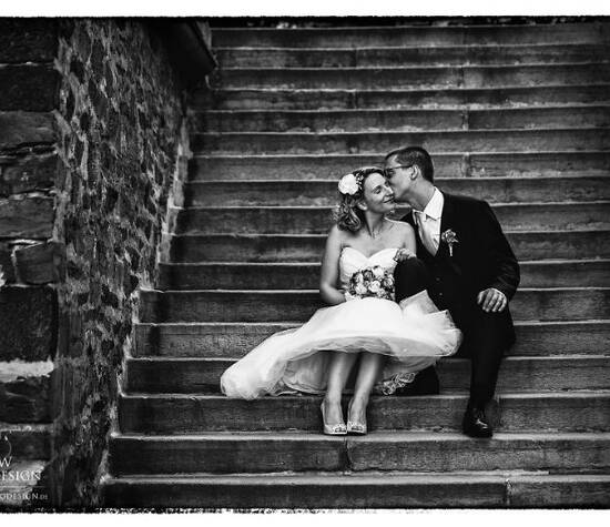 Beispiel: Hochzeitsfotos in Schwarz-Weiß, Foto: WW Fotodesign.