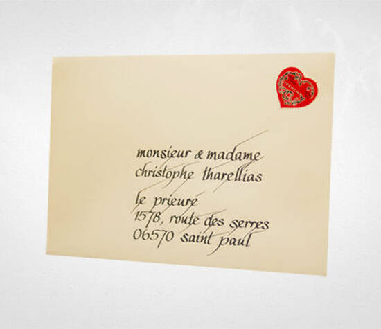 Beispiel: Persönliche Briefumschläge, Foto: Event Calligraphy.