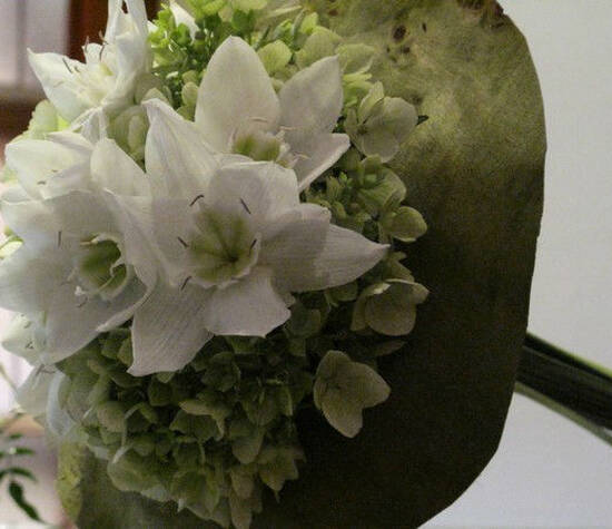 Beispiel: Brautstrauß, Foto: Blumen Hahn.