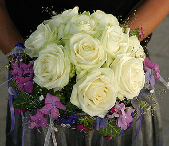Beispiel: Wunderschöner Brautstrauß, Foto: Blütenraum.