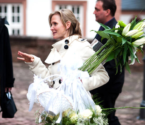 Miss Wedding, Katrin Schmülling, mit Rat und Tat im Einsatz