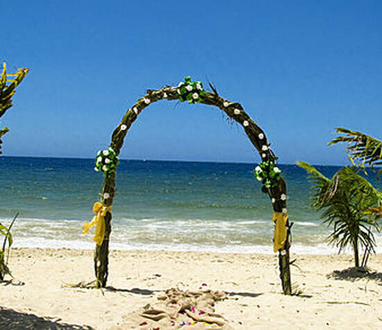 Beispiel: Hochzeit am Strand, Foto: Evaneos.
