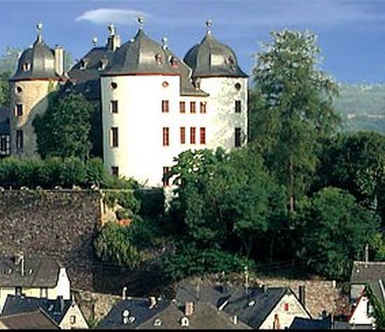Beispiel: Panoramablick auf das Schloss, Foto: Schloss Gemünden.