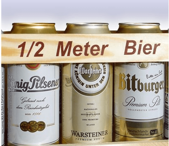 Beispiel: Geschenkartikel 1,5 Meter Bier,  Foto: Boystoys.