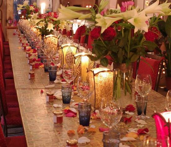 Beispiel: Hochzeitstafel, Foto: Le Marrakech.