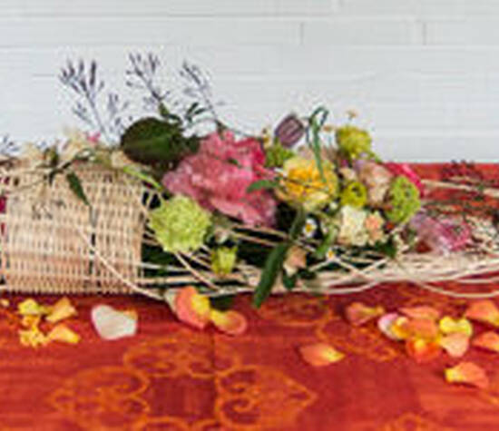 Beispiel: Tischdekoration, Foto: BlumenWerk.