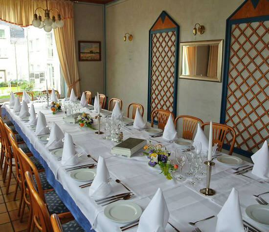 Beispiel: Tafel - Tischdekoration, Foto: Restaurant Prinzenquelle. 