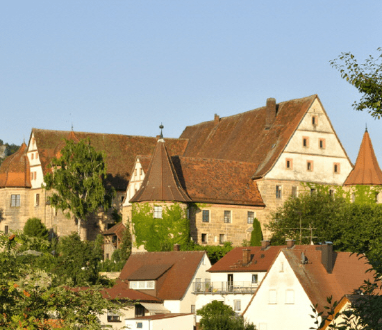 Beispiel: Vorderansicht, Foto: Schloss Wiesenthau.