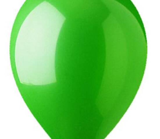 Beispiel: Ballon grün, Foto: Ballonkurier.