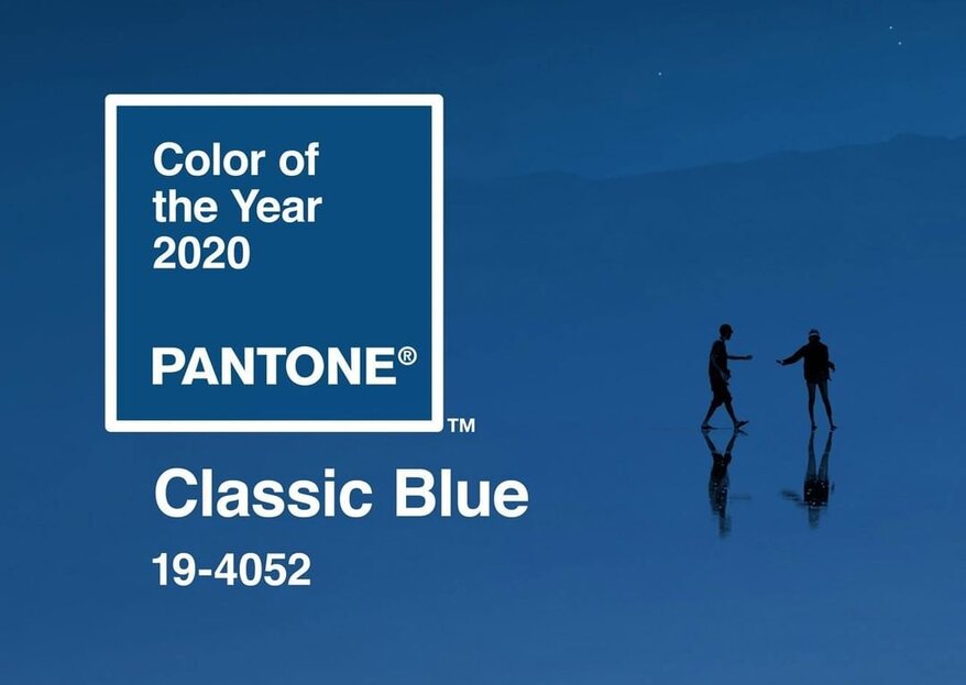 Pantone hat die Farbe für das Jahr 2020 enthüllt: "Klassisches Blau". Und so glänzen Sie damit auf einer Hochzeit!