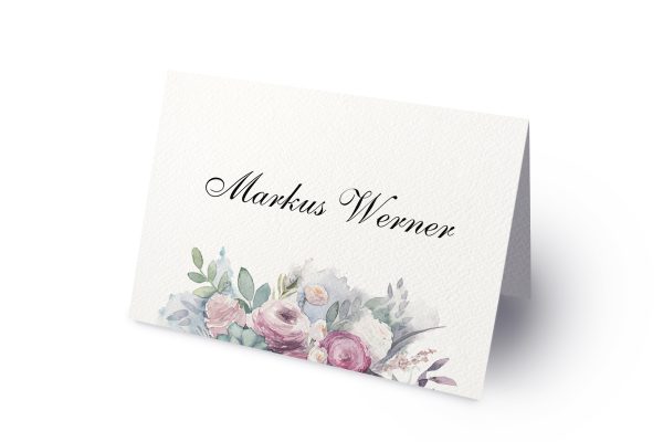 Hochzeitspapeterie Tischkarte Maria Star