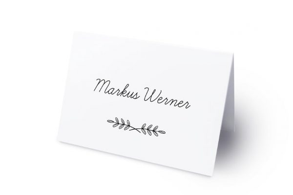 Hochzeitspapeterie Tischkarte Valentina Happy