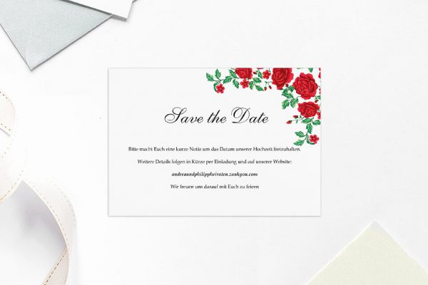 Hochzeitspapeterie Save the Date Livia Passion