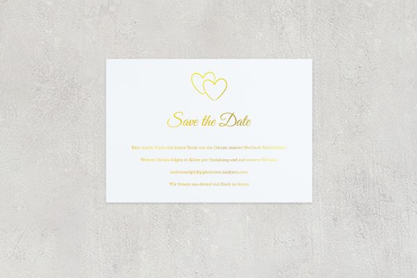 Hochzeitspapeterie Save the Date Cristiana Passion