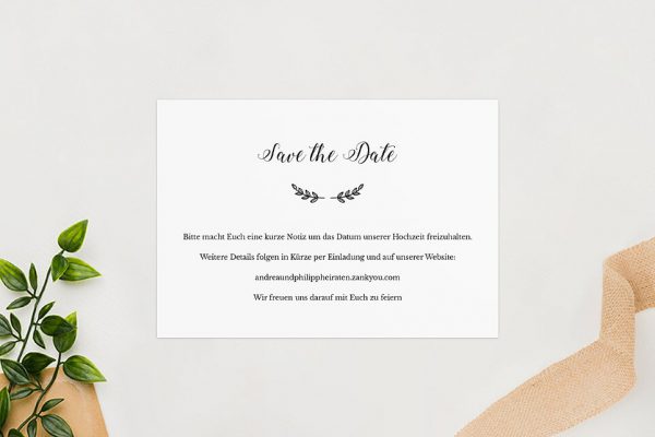 Hochzeitspapeterie Save the Date Lina Love