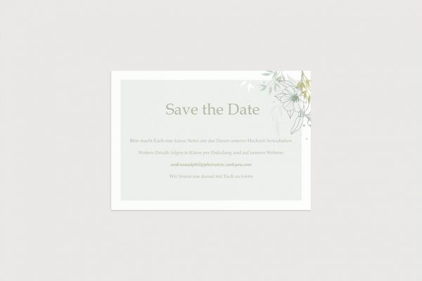 Hochzeitspapeterie Save the Date Claudia Star