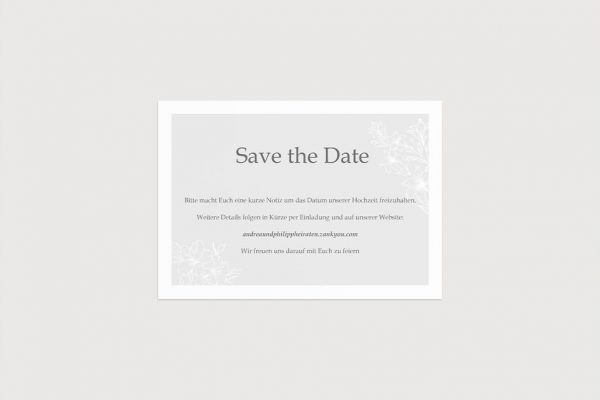 Hochzeitspapeterie Save the Date Claudia Happy