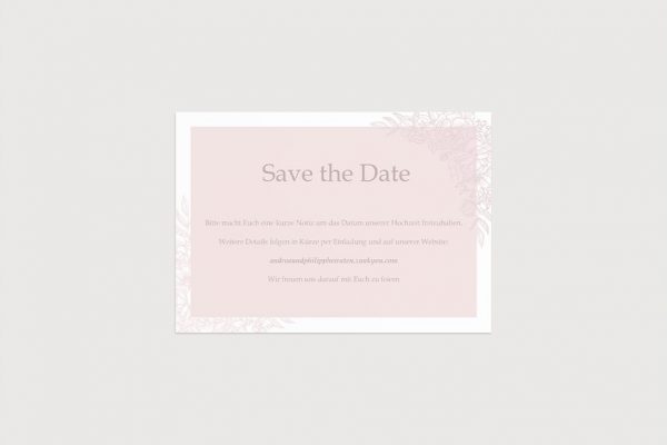 Hochzeitspapeterie Save the Date Claudia Passion