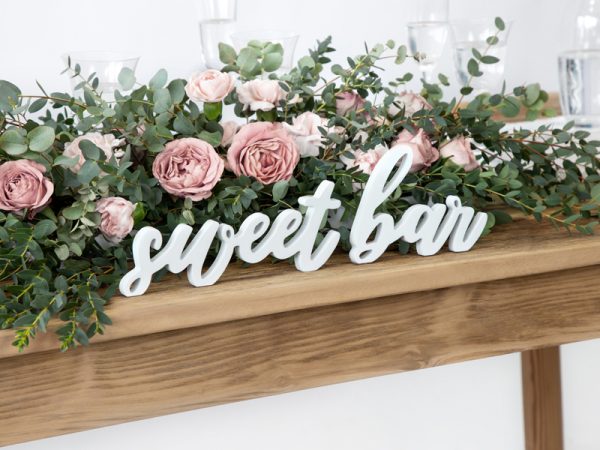 Candybar Holzschriftzug "Sweet bar"