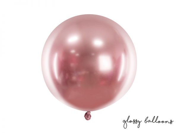 Babyshower Runder Glossy Ballon 60cm