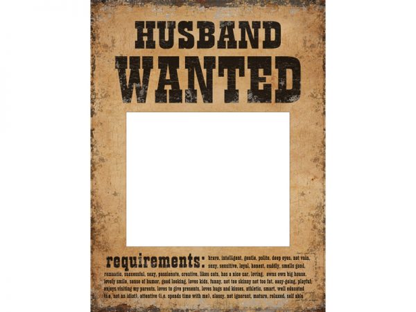Hochzeitsdeko "Wanted" Poster Hochzeit