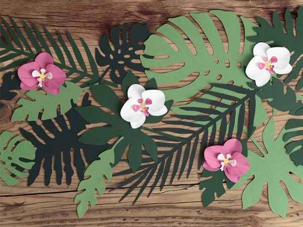 Babyshower Dekoration Aloha - Tropische Blätter