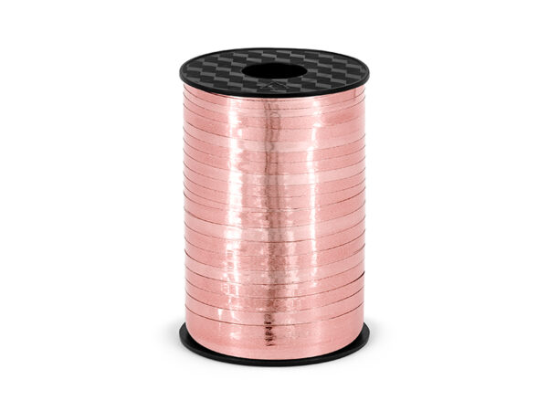 Junggesellinnenabschied Deko Kunststoff-Partyband Farbe Rose Gold: Breite 5 mm und Länge 225 m