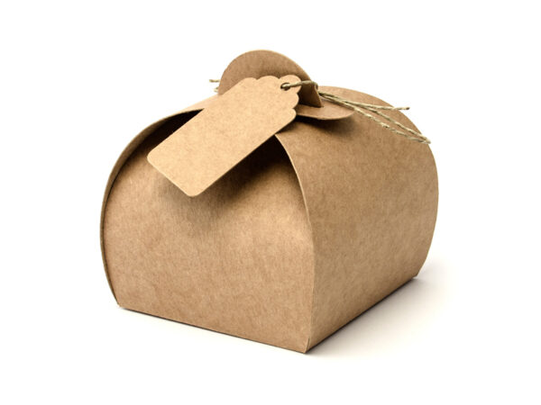 Boxen und Taschen Kraftpapierkarton mit Etikett: 10 Stück.
