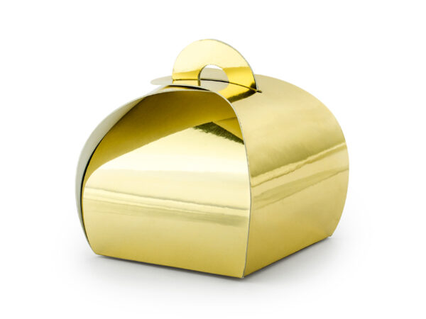 Boxen und Taschen Spiegeleffekt-Goldkarton: 10 Stück