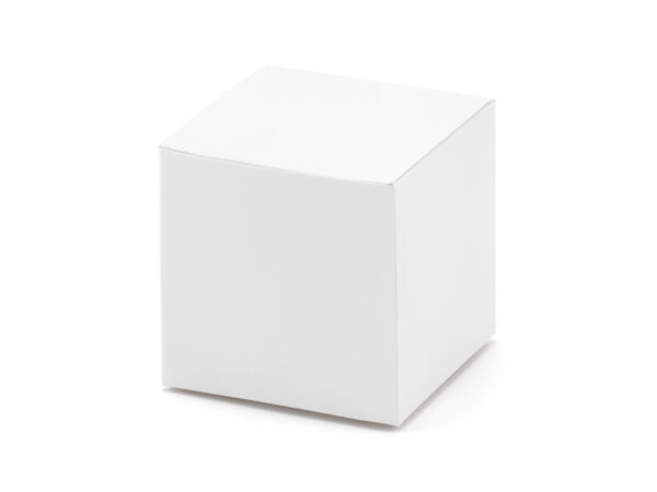 Boxen und Taschen Weißer quadratischer Karton: 10 Stück.